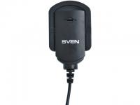 Микрофон Sven MK-150 черный, 50-16000 Гц, крепление на ноут