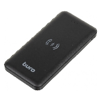 Мобильный аккумулятор беспроводной Buro BPW10E 10000mAh 2A 2xUSB беспроводная зарядка черный