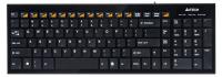 Клавиатура A4TECH KX-100 черный USB slim Multimedia, механ кнопки