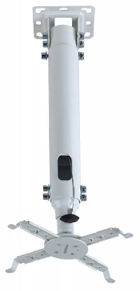 Крепление для проектора Kromax PROJECTOR-100 белое, длина штанги 47-67см  ,потолочное, угол наклона -30/+30 °,