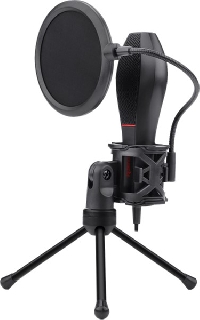 Микрофон Defender Redragon QUASAR 2 GM200-1 черный проводной, настольный, -38 дБ, от 50 Гц до 16000 Гц, кабель - 135 см, USB