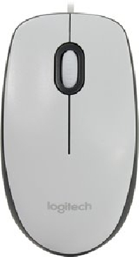 Мышь проводная Logitech M100 Grey USB,(темно-серая, 1000dpi, 1.8м)   (910-005003)