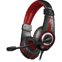 Наушники+микрофон Defender Warhead G-185 черные/красный кабель 2 м 2x jack 3.5 мм