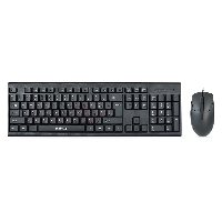 Клавиатура + мышь Smartbuy ONE 227367 черный (SBC-227367-K)  мембранная, 3кнопки, 1000 DPI, 1,5 метров,Металл/пластик