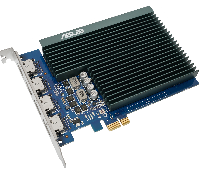 Видеокарта PCI-E 2Gb GeForce GT730 Asus GT730-4H-SL-2GD5 GDDR5, 64 бит, 902 МГц, VGA (D-Sub), HDMI, DVI-D