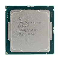Процессор Soc-1151v2 Intel I5-9500F Coffee Lake, частота ядра 3ГГц, 6-ядерный, L3 кэш 9Мб, тепловыделение 65Вт, макс. температура 100С, Oem (CM8068403362616S RF6Q)