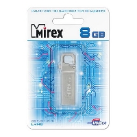 Флеш диск 16Gb USB 2.0 Mirex CRAB нержавеющая сталь , карабин