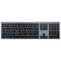 Клавиатура Oklick 890S серый/черный USB slim Multimedi,ножничный механизм нажатия, прорезиненные антифрикционные ножки, 1.6 м