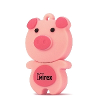 Флеш диск 16GB USB 2.0 Mirex PIG PINK 16GB (ecopack)розовая свинка 13600-KIDPIP16