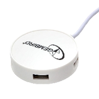 Концентратор USB 2.0 4 порта, GEMBIRD UHB-241B, 4 порта, кабель 50см, черный, блистер