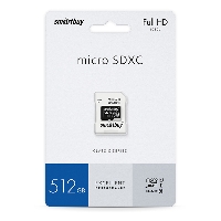 Карта памяти Micro-SD 512Gb Class 10, Smart Buy UHS (с адаптером SD)